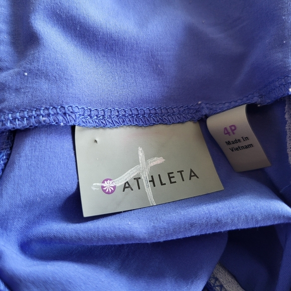 Athleta 'Pack Everywhere' Electric Blue Halter Dress 4P - Picture 4 of 5